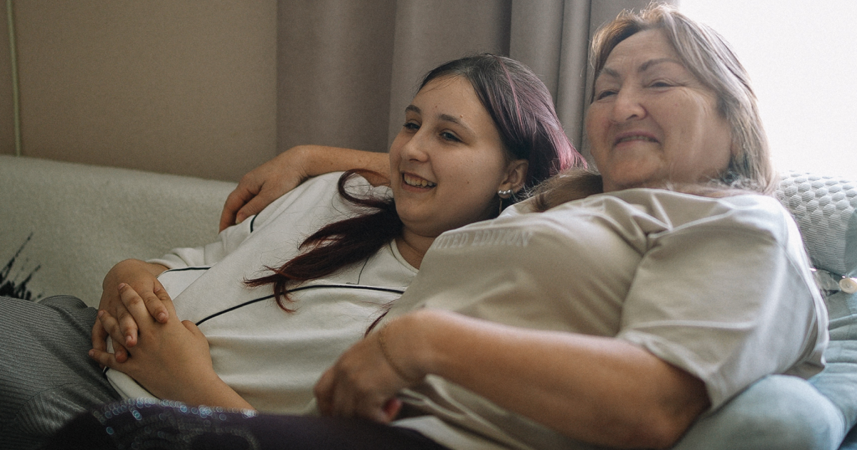 From loneliness under occupation to happiness in a new family