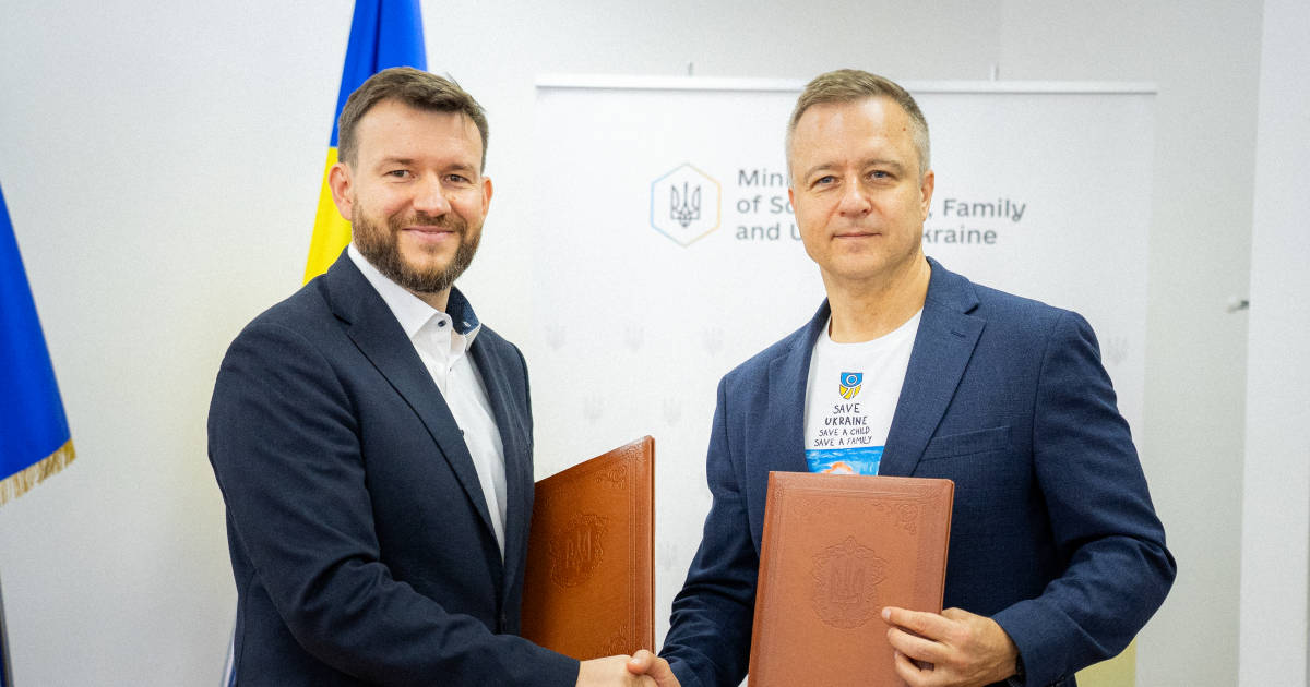 Save Ukraine and the Ministry of Social Policy have signed a memorandum of cooperation